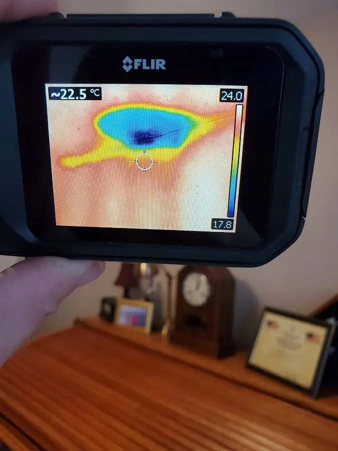 Thermal imaging inspection for water damage in Escalon